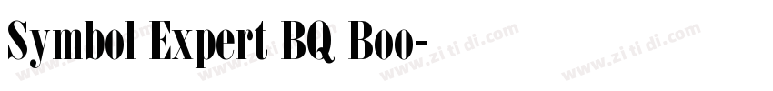 Symbol Expert BQ Boo字体转换